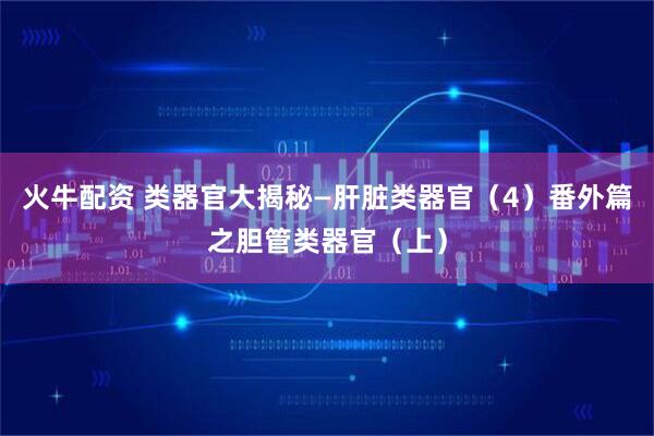 火牛配资 类器官大揭秘—肝脏类器官（4）番外篇之胆管类器官（上）